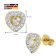 GLIZZ GL8153 Damen-Ohrringe Gold 333/8K Herz Zirkonia Ohrstecker 5