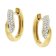 GLIZZ GL8156 Damen-Ohrringe Gold 333/8K Zirkonia-Creolen 2