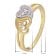 GLIZZ GL8358 Damenring Gold 333/8K Bicolor 3