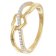 GLIZZ GL8364 Women's Ring 333/8K Gold Two-Colour 1