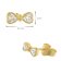 GLIZZ GL8351 Women's Stud Earrings 333 Yellow Gold Cubic Zirconia 5