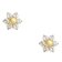 GLIZZ GL8353 Women's Stud Earrings 333/8K Gold Cubic Zirconia 2