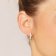 GLIZZ GL8355 Women's Hoop Earrings 333 Gold With Cubic Zirconia 5
