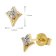 GLIZZ GL8632 Damen-Ohrringe Gold 333/8K Diamant-Ohrstecker 5