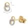 GLIZZ GL8636 Damen-Ohrstecker Diamant Ohrringe Gold 333/8K 5