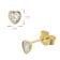 GLIZZ GL8638 Women's Diamond Stud Earrings 333/8K Gold 5