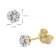 GLIZZ GL8639 Damen-Ohrringe Mit Diamanten Gold 333/8K Blüten Ohrstecker 4