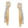 GLIZZ GL8634 Diamant-Ohrringe Gold 333/8K Creolen 2