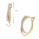 GLIZZ GL8634 Diamant-Ohrringe Gold 333/8K Creolen 4