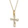 GLIZZ GL8641 Damen-Kette mit Diamant-Kreuz Gold 333/8K 1