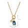 GLIZZ GL8643 Damen-Kette Gold 333/8K Collier mit Diamant und Saphir 5