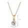 GLIZZ GL8645 Women's Necklace with Diamond Pendant Blossom 333/8K Gold 4