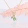 GLIZZ GL8644 Women's Necklace in 333/8K Gold with Diamond and Tsavorite 3