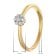 GLIZZ GL8710 Women's Diamond Ring 333/8K Gold 4