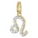 GLIZZ GL8330-05 Leo Zodiac Sign 333/8K Gold on Plated Silver Chain 2