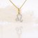 GLIZZ GL8330-05 Leo Zodiac Sign 333/8K Gold on Plated Silver Chain 4