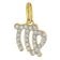 GLIZZ GL8330-06 Virgo Zodiac Sign 333/8K Gold on Plated Silver Chain 2