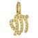 GLIZZ GL8330-06 Virgo Zodiac Sign 333/8K Gold on Plated Silver Chain 3