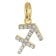 GLIZZ GL8330-09 Sternzeichen Schütze Gold 333/8K an vergoldeter Silberkette 2
