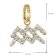 GLIZZ GL8330-11 Sternzeichen Wassermann Gold 333/8K an vergoldeter Silberket 7
