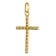 GLIZZ GL8317 Kreuz-Anhänger Gold 333 mit Zirkonia an vergolder Silberkette 3