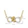 GLIZZ GL8336 Women's Infinity Necklace 333/8K Gold With Cubic Zirconia 5