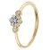 GLIZZ GL8714 Women's Diamond Ring 333/8K Gold 1