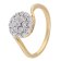 GLIZZ GL8718 Women's Ring with Diamonds, 333/8K Gold 1