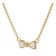 GLIZZ GL8350 Damen-Halskette Schleife Gold 333/8K Zirkonia Collier 1