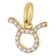 GLIZZ GL8330-02 Taurus Zodiac Sign 333/8K Gold on Plated Silver Chain 2
