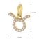 GLIZZ GL8330-02 Taurus Zodiac Sign 333/8K Gold on Plated Silver Chain 5