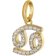 GLIZZ GL8330-04 Cancer Zodiac Sign Gold 333/8K on Plated Silver Chain 2