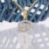 GLIZZ GL8330-04 Cancer Zodiac Sign Gold 333/8K on Plated Silver Chain 4