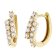 GLIZZ GL8354 Damen-Ohrringe 333 Gold Klapp-Creolen Mit Zirkonias 1