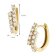 GLIZZ GL8354 Damen-Ohrringe 333 Gold Klapp-Creolen Mit Zirkonias 5