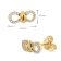 GLIZZ GL8356 Damen-Ohrringe Gold 333/8K Zirkonia-Ohrstecker 5