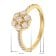 GLIZZ GL8550 Damenring mit Zirkonia Blüte Gold 333 / 8K 4