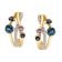 GLIZZ GL8565 Damen-Ohrringe Gold 333 / 8K Multicolor Klapp-Creolen 2