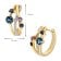 GLIZZ GL8565 Damen-Ohrringe Gold 333 / 8K Multicolor Klapp-Creolen 5