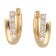 GLIZZ GL8566 Damen-Ohrringe Gold 333 / 8K Zirkonia Klapp-Creolen 2