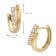 GLIZZ GL8566 Damen-Ohrringe Gold 333 / 8K Zirkonia Klapp-Creolen 5