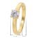 GLIZZ GL1058 Damenring Mit Lab Grown Diamant 0,50 ct. Gelbgold 333/8K 4