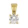 GLIZZ GL1068-45 Lab Grown Diamant Anhänger 0,25 ct GG 333 an Silberkette 2