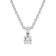 GLIZZ GL1069-45 Lab Grown Diamant Anhänger 0,25 ct Weißgold an Silberkette 1