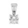 GLIZZ GL1069-45 Lab Grown Diamant Anhänger 0,25 ct Weißgold an Silberkette 2