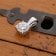 GLIZZ GL1071 Schmuck-Anhänger mit Lab Grown Diamant 0,50 Karat 333 Weißgold 2