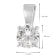 GLIZZ GL1071 Schmuck-Anhänger mit Lab Grown Diamant 0,50 Karat 333 Weißgold 3