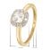 GLIZZ GL1130 Women's Ring Gold 333/8K With Cubic Zirconia 5