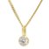 GLIZZ GL1455 Anhänger Gold 333 Lab Grown Diamant 0,25 ct + vergoldete Kette 1