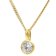 GLIZZ GL1458 Anhänger Gold 333 Lab Grown Diamant 0,50 ct + vergoldete Kette 1